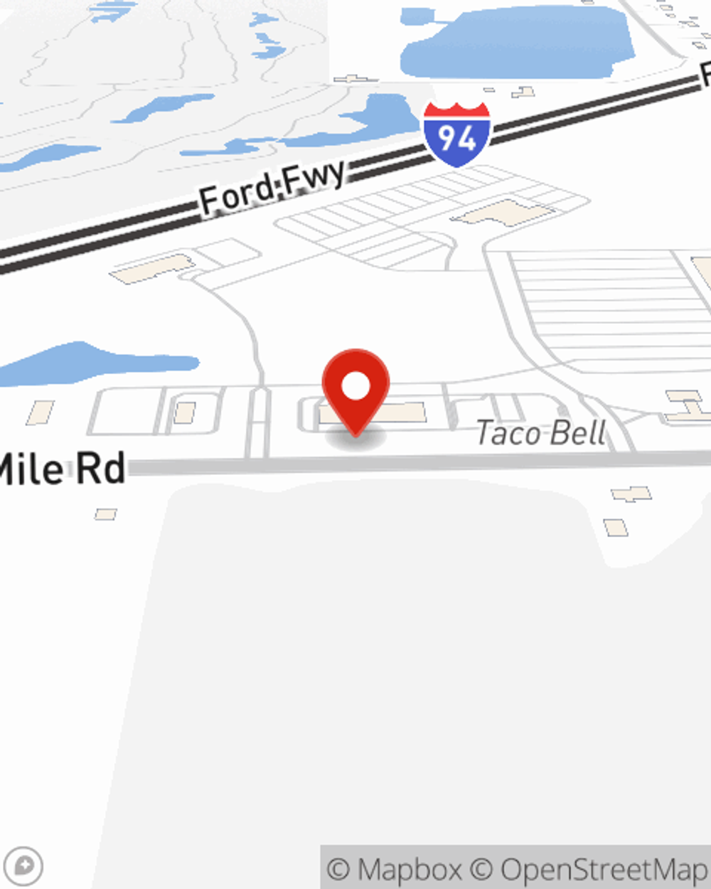 Map showing State Farm Agent Beth Shutko's office at 36391 26 Mile Road, Lenox, MI