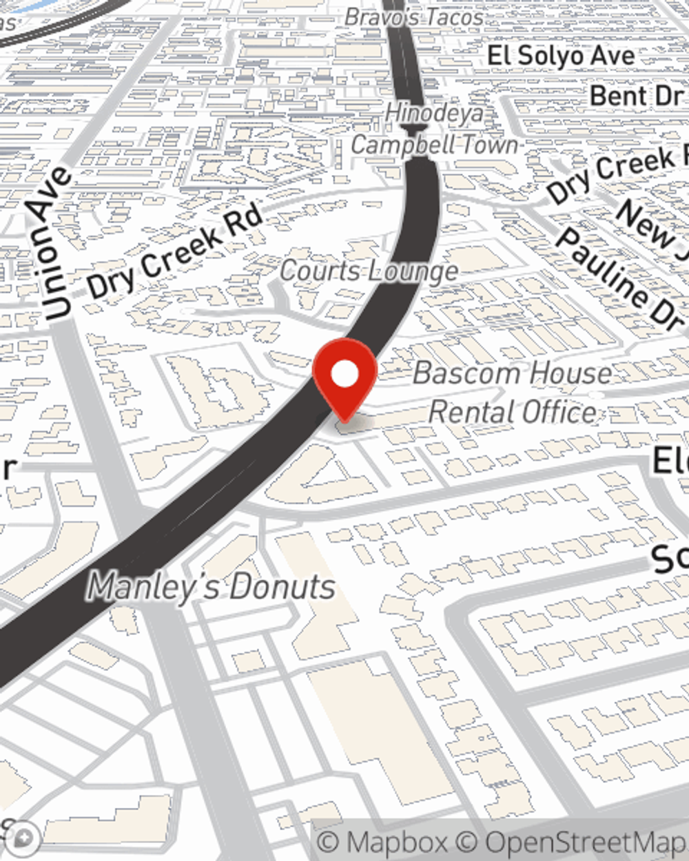 Map showing State Farm Agent's office
