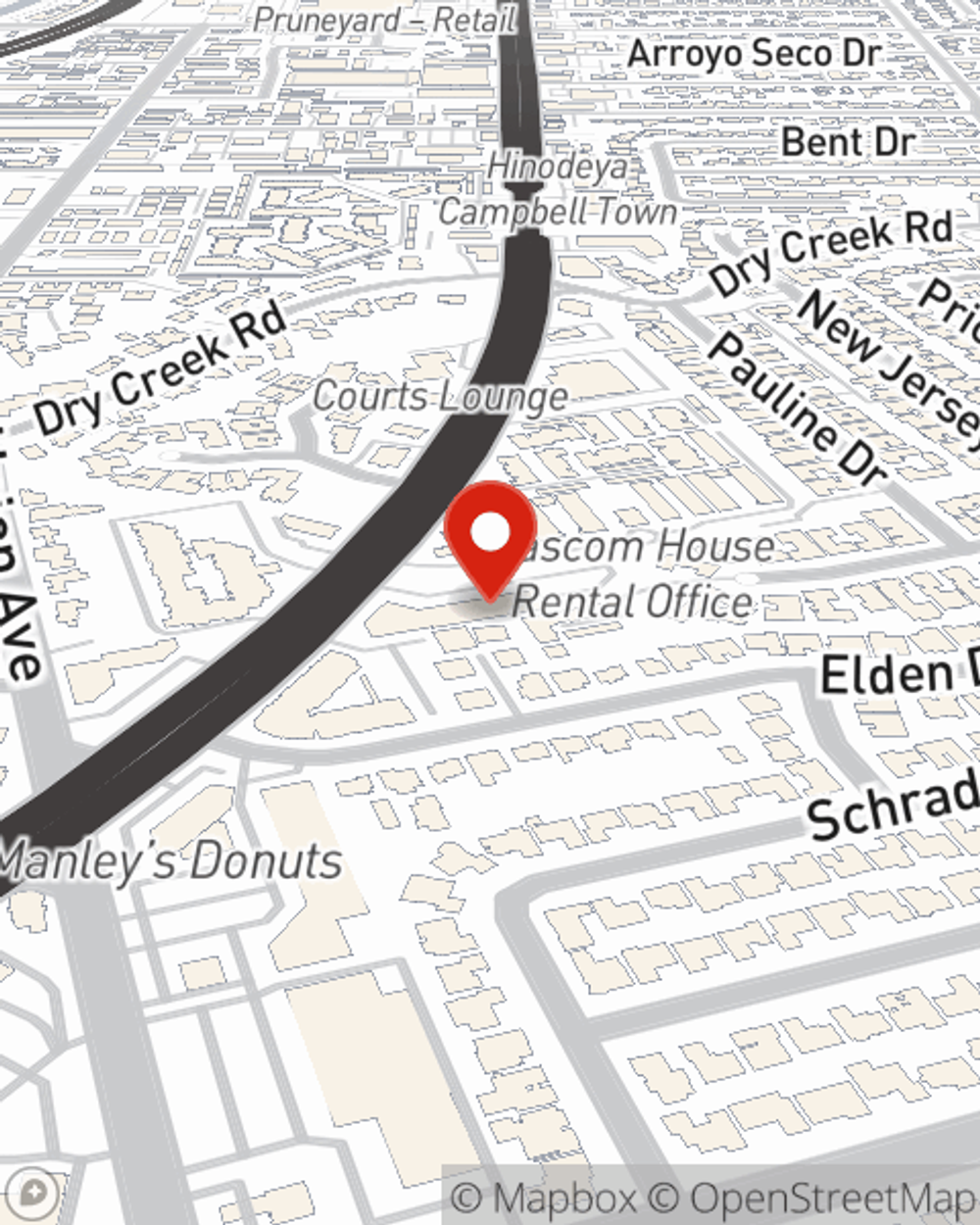 Map showing State Farm Agent's office