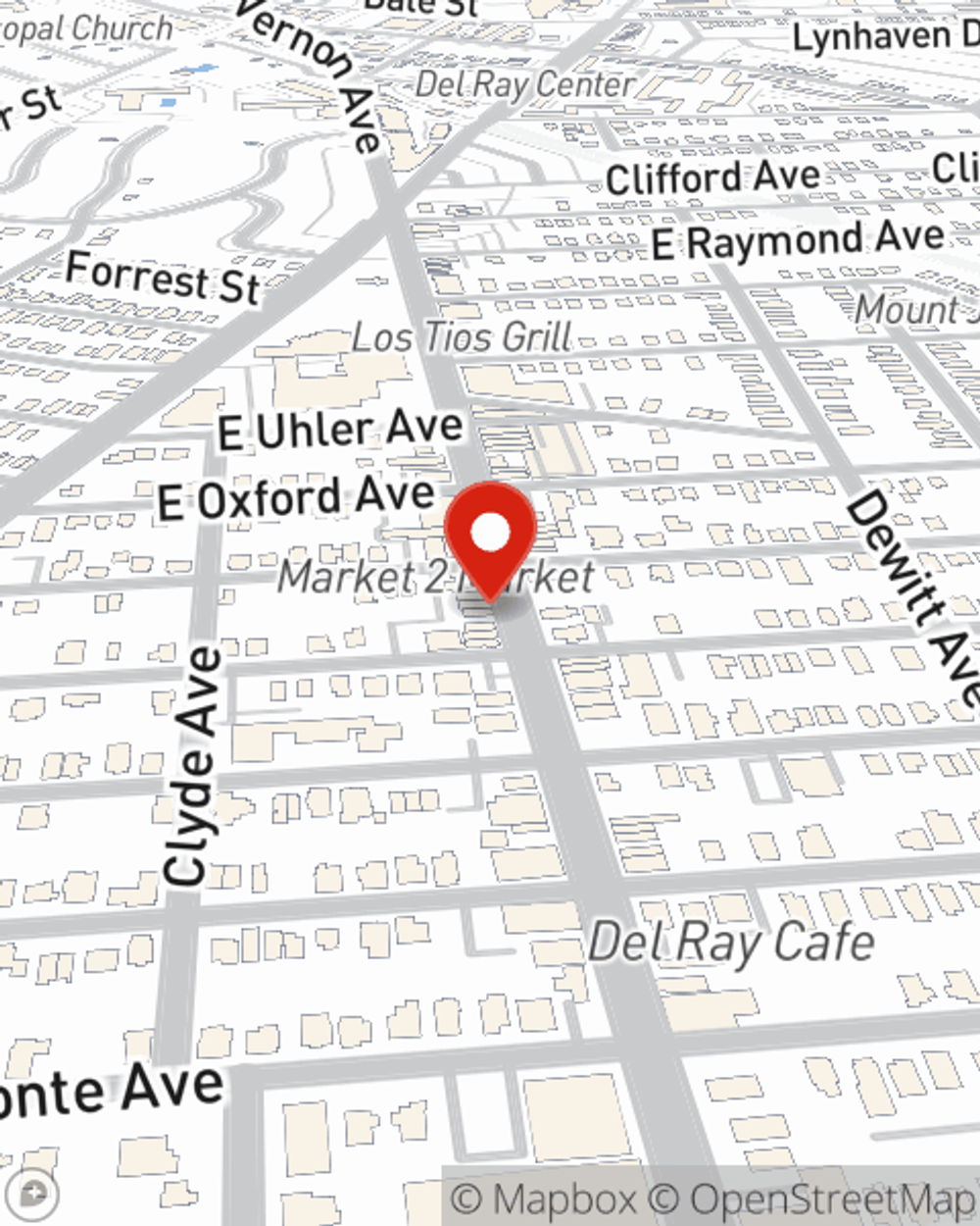 Map showing State Farm Agent Donna Carter's office at 2210 Mount Vernon Ave, Alexandria, VA