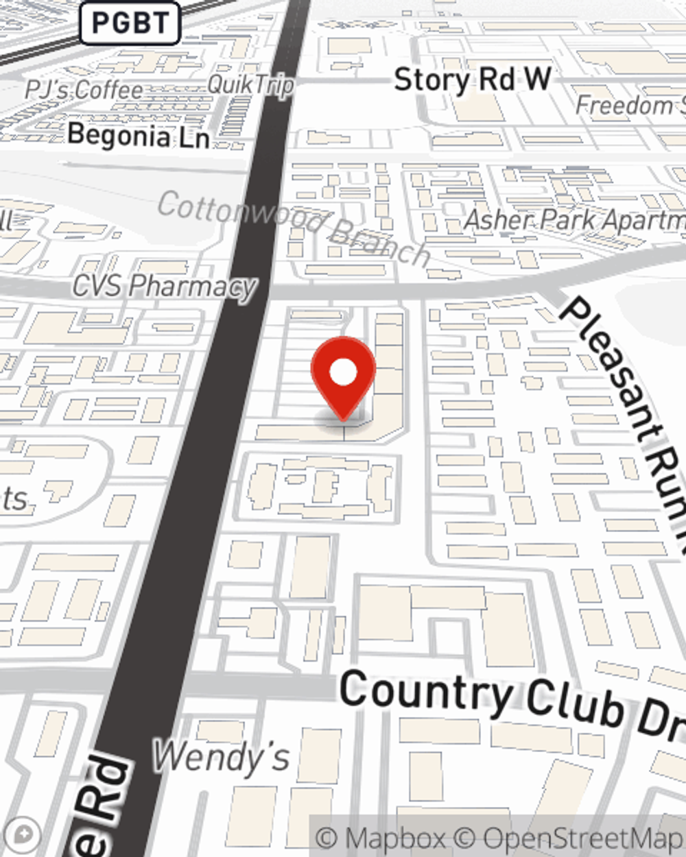 Map showing State Farm Agent Adrian Howard's office at 4070 N. Beltline Rd., Suite 116, Irving, TX