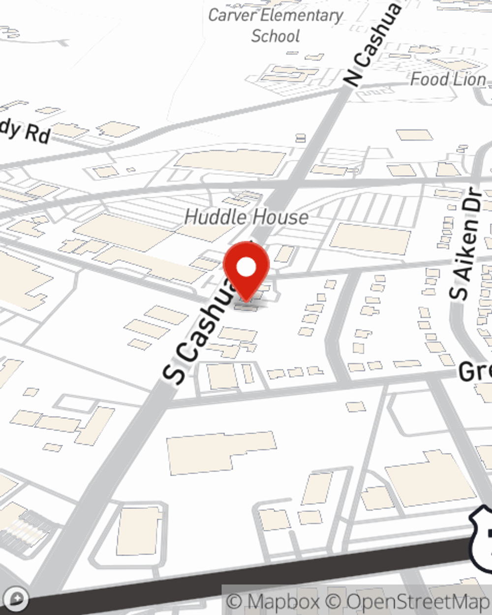 Map showing State Farm Agent Daniel Tully's office at 162 S Cashua Drive, Florence, SC
