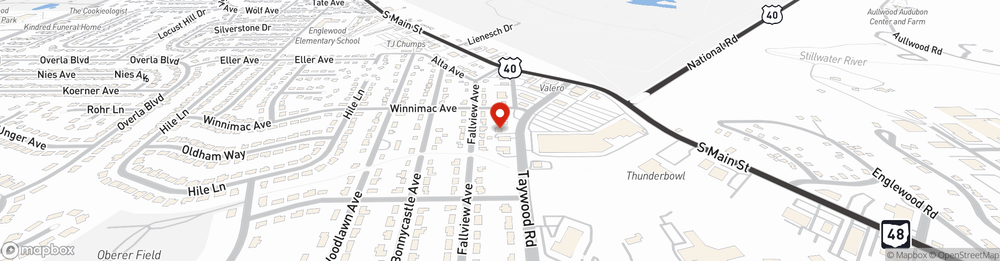 Map showing State Farm Agent Heath Murray's office at 709 Taywood Rd, Englewood, OH