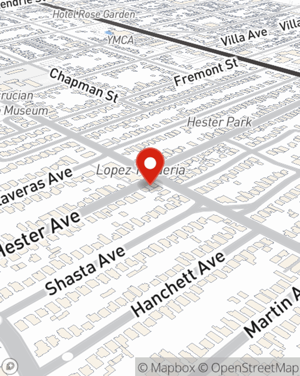 Map showing State Farm Agent Mike Murillo's office at 1449 Park Avenue, Suite 3, San Jose, CA