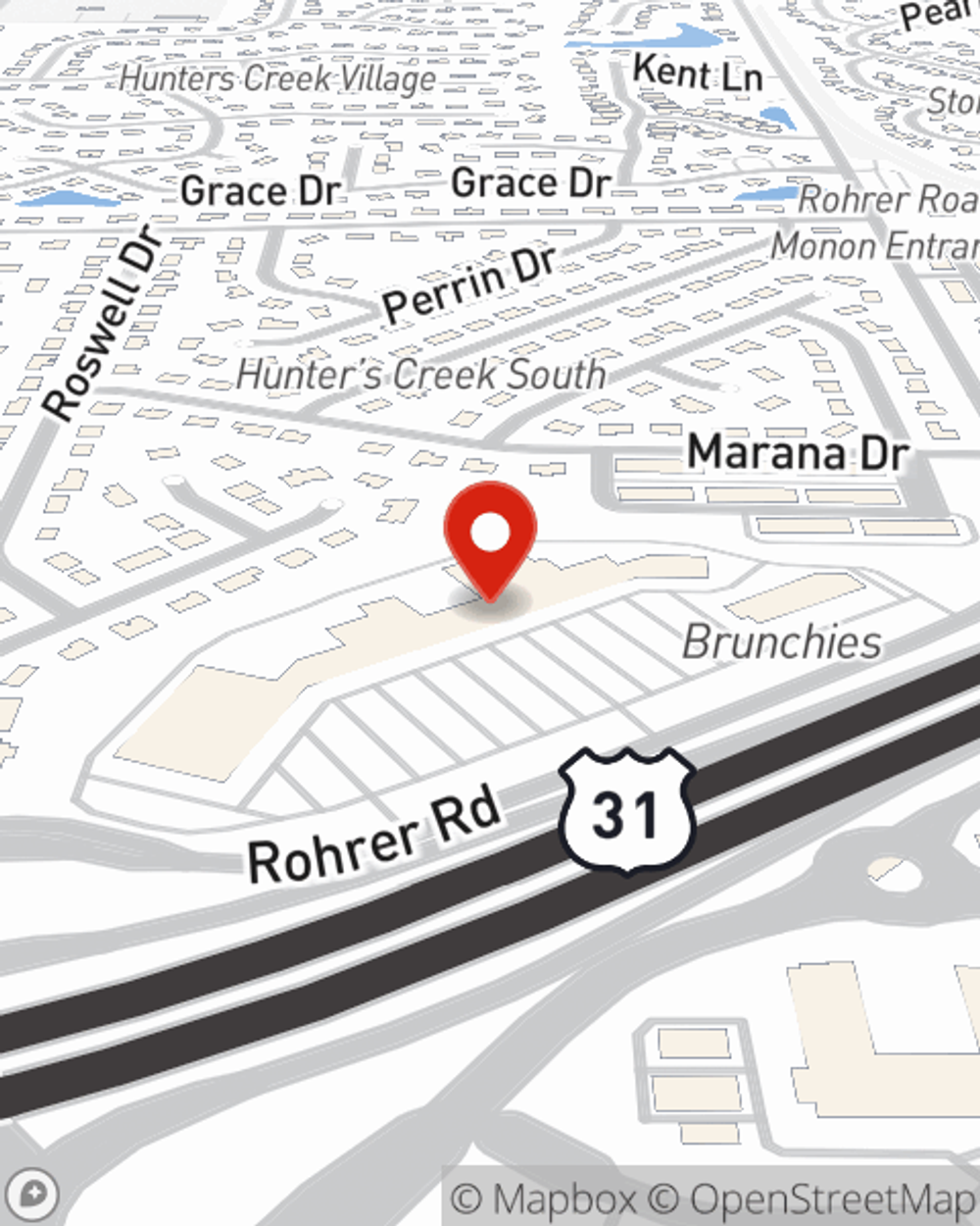 Map showing State Farm Agent Teresa Chapman's office at 13664 N Meridian Street, Carmel, IN