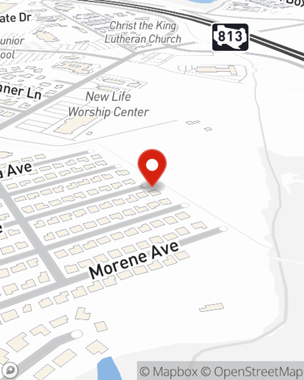 Map showing State Farm Agent Steve Boulton's office at 117 N. Highway 77 Suite 101 Waxahachie, TX