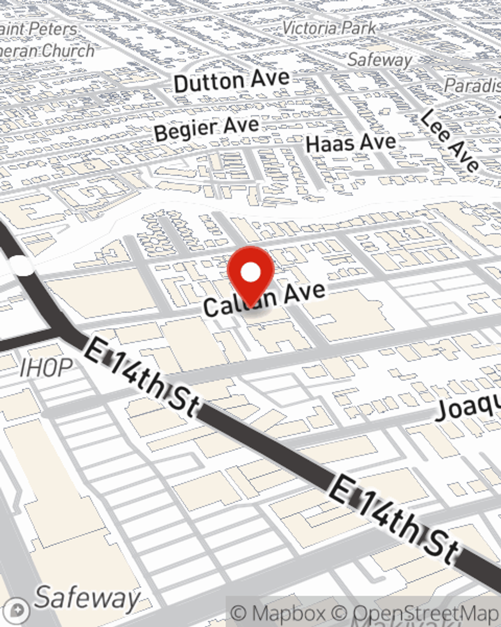 Map showing State Farm Agent's office