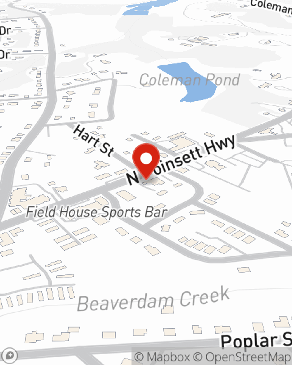 Map showing State Farm Agent David Waddell's office at 312b N Poinsett Highway, Travelers Rst, SC