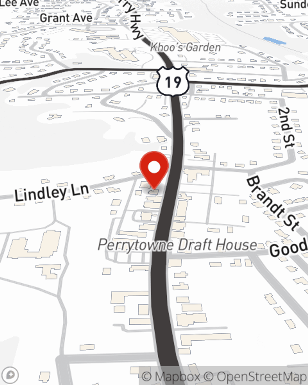 Map showing State Farm Agent Tony Capotosto's office at 1019 Perry Highway Suite A, Pittsburgh, PA