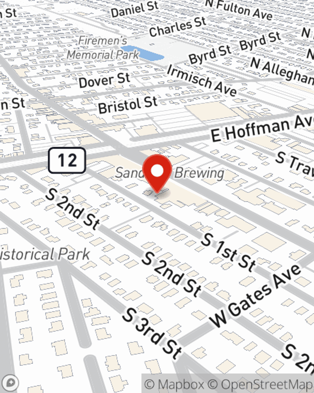 Map showing State Farm Agent Luis Hernandez's office at 186 S 1st Street Suite C, Lindenhurst, NY