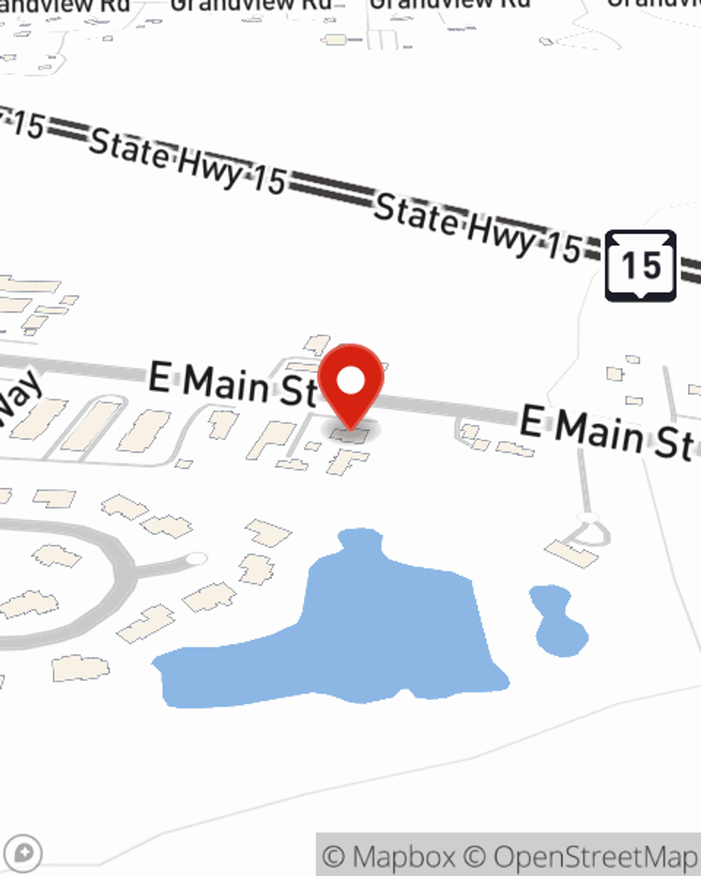 Map showing State Farm Agent Dan Gassner's office at 432 E Main Street, Hortonville, WI