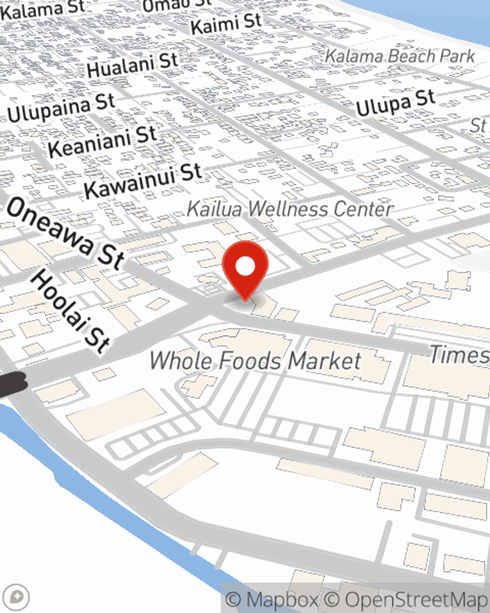Map showing State Farm Agent's office