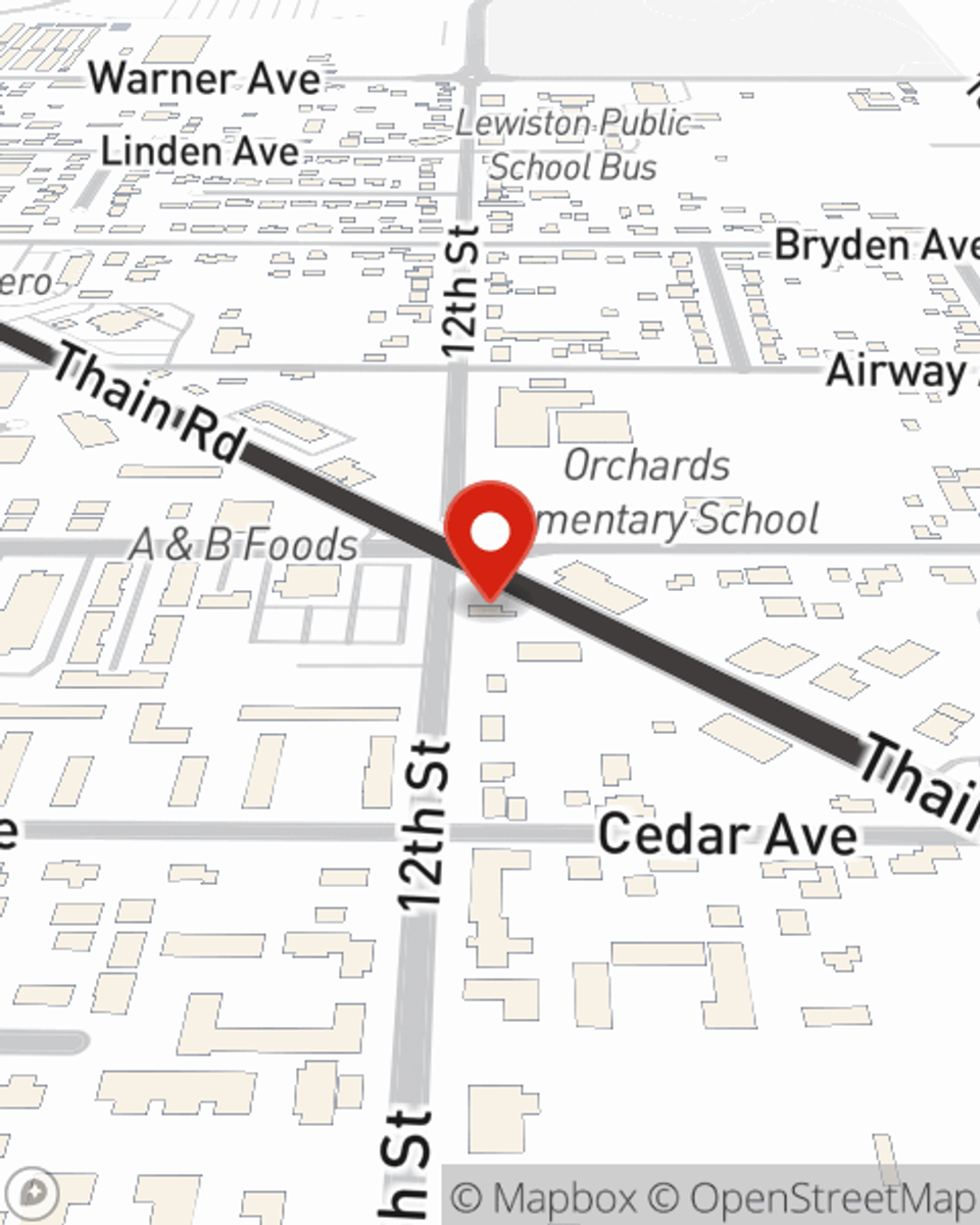 Map showing State Farm Agent Cassandra Clovis's office at 502 Thain Road, Lewiston, ID
