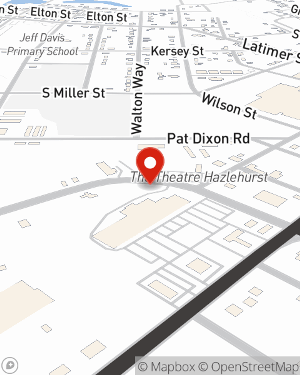 Map showing State Farm Agent Daniel Ellis's office at 37 W Jefferson St, Hazlehurst, GA