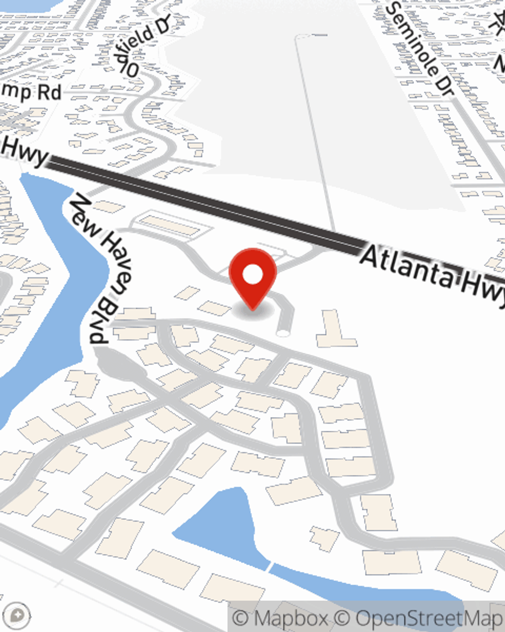 Map showing State Farm Agent Kris Stallworth's office at 8172 Decker Lane, Montgomery, AL