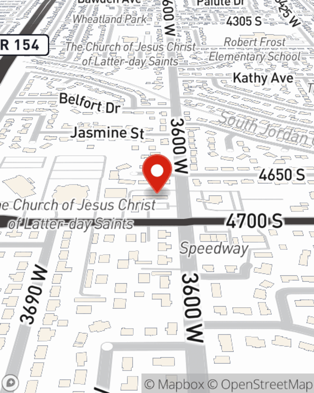 Map showing State Farm Agent's office
