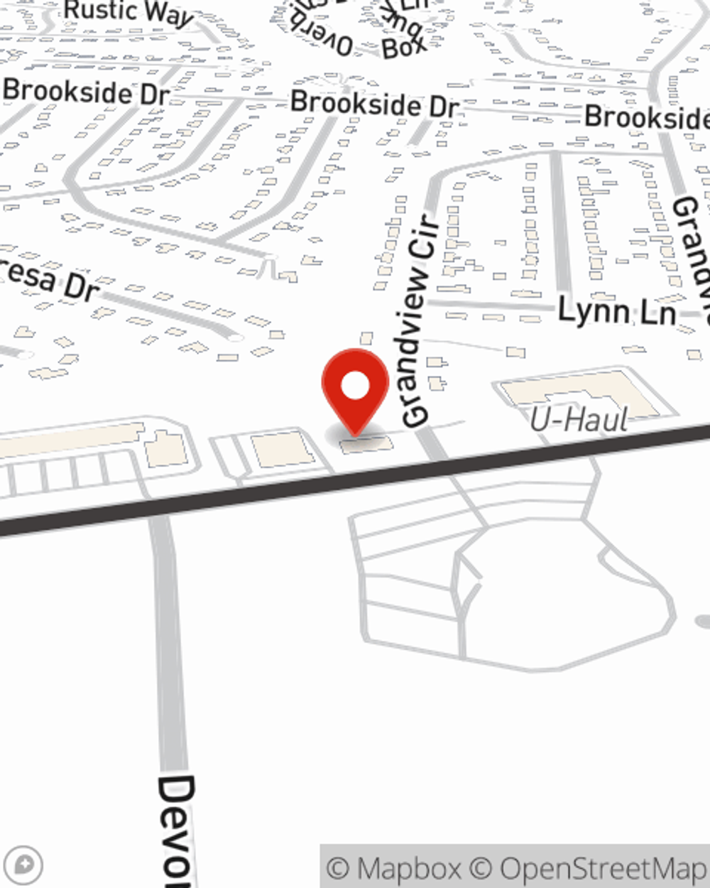 Map showing State Farm Agent Chris Slaughter's office at 14625 Lebanon Road Suite B Old Hickory, TN