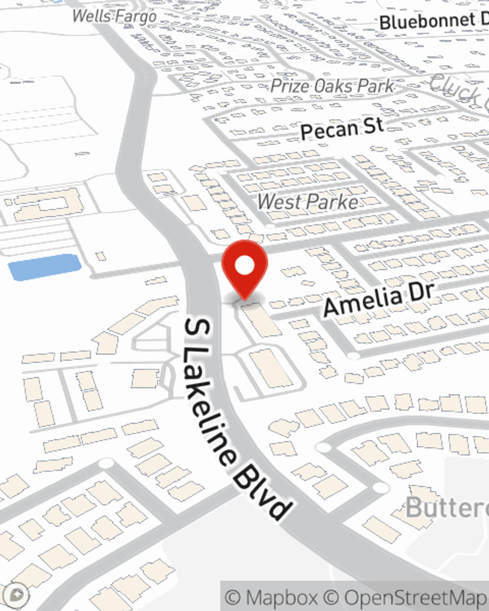 Map showing State Farm Agent JT Reisdorph's office at 120 S Lakeline Blvd Bldg 2 Ste 110, Cedar Park, TX