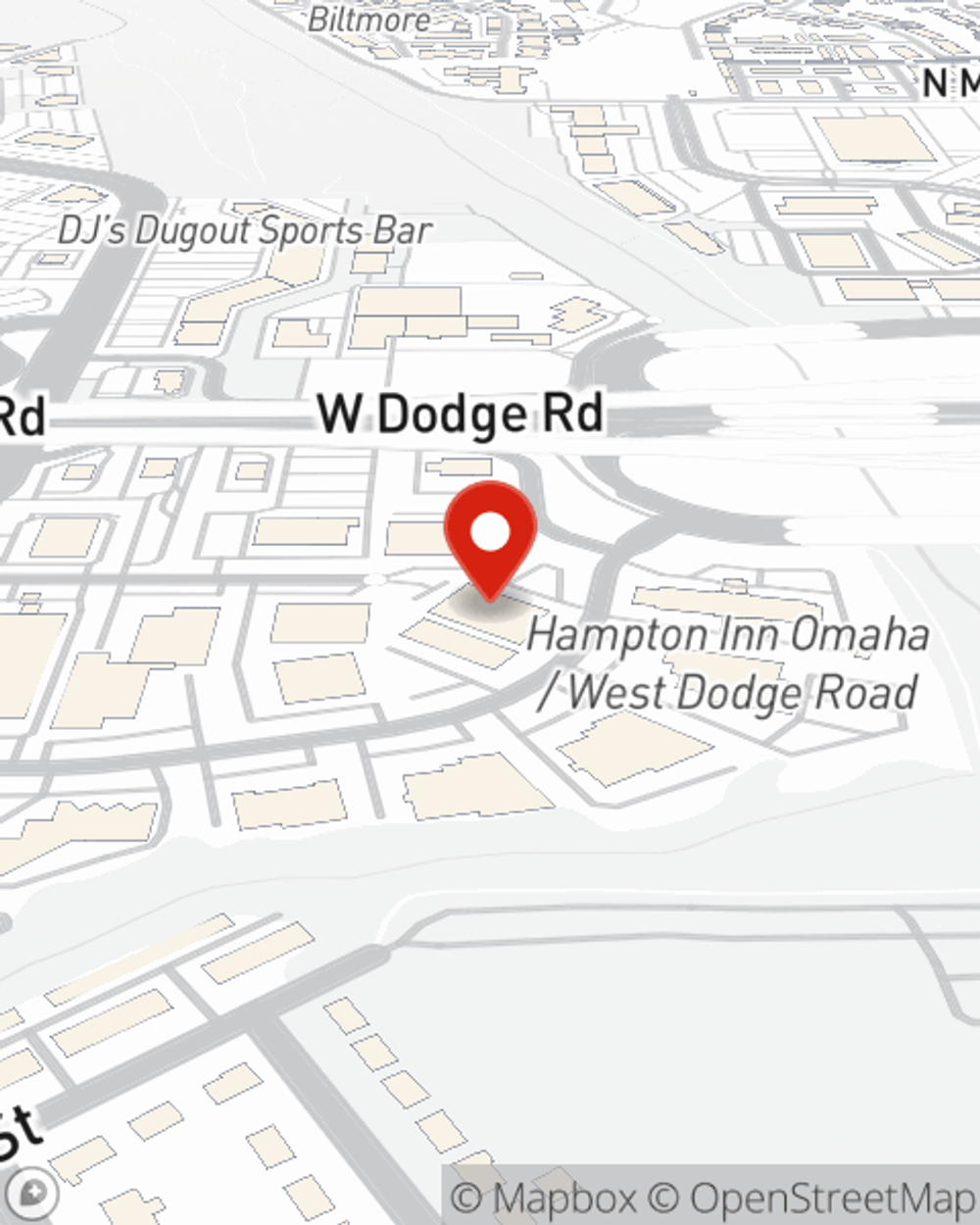 Map showing State Farm Agent Anthony Anderson's office at 11204 Davenport Street, Suite 400, Omaha, NE