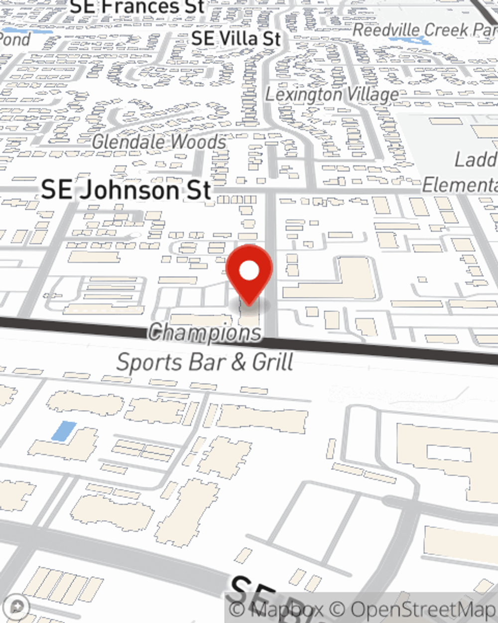 Map showing State Farm Agent Gibran Zogbi's office at 2925 SE 73rd Avenue, Hillsboro, OR