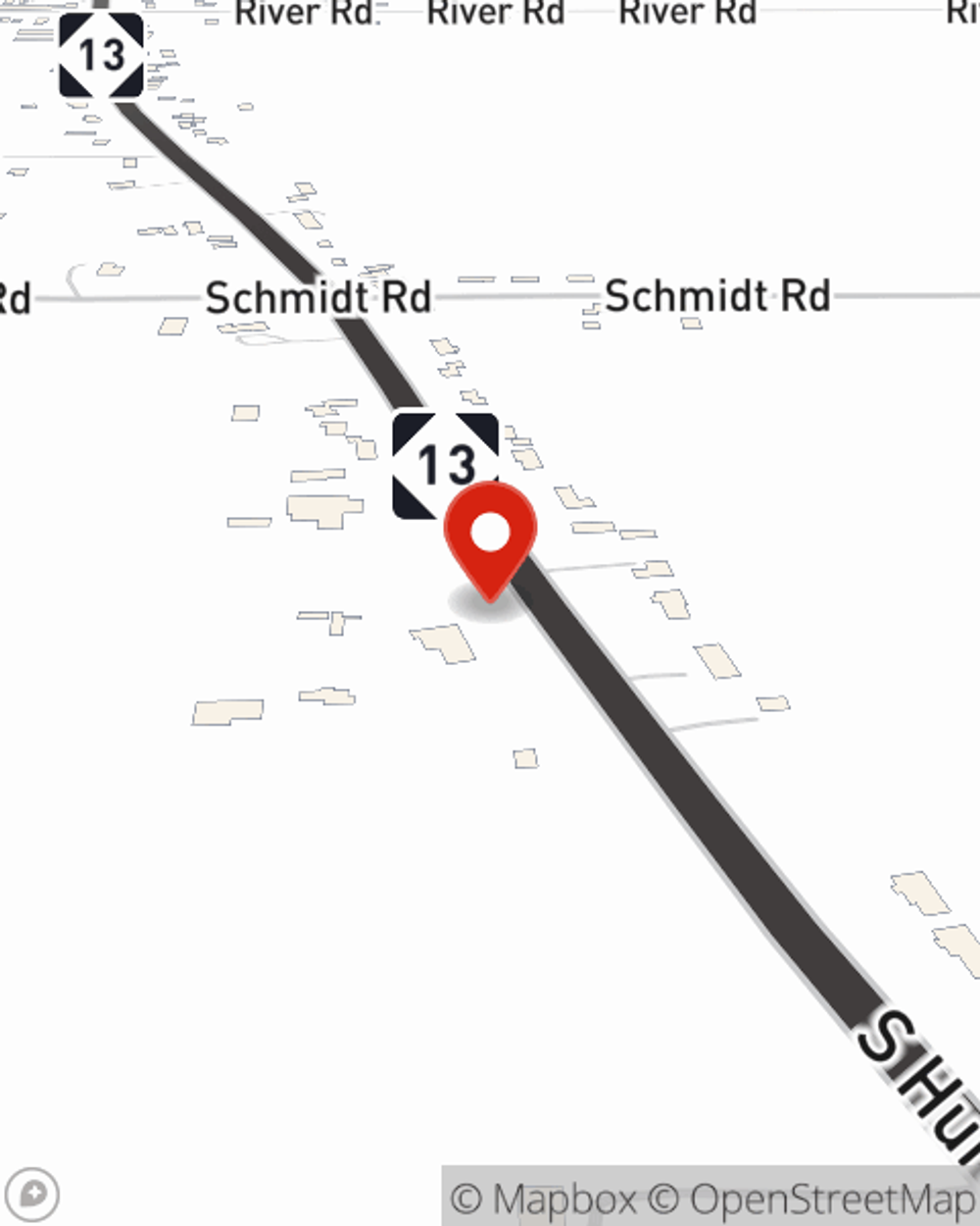 Map showing State Farm Agent Katie Caldwell's office at 1884 S. Huron Rd, Kawkawlin, MI