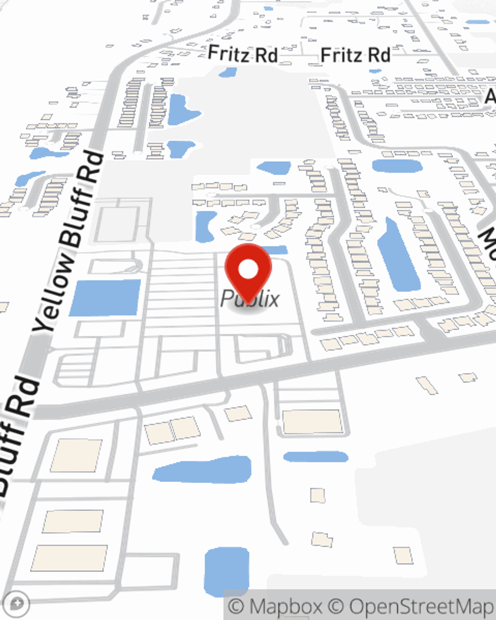 Map showing State Farm Agent Sam Maimone's office at 12529 Yellow Bluff Road # 5, Jacksonville, FL