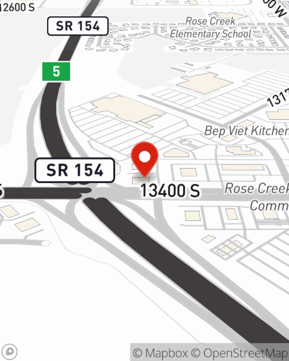 Map showing State Farm Agent Ray Liu's office at 3818 W 13400 S Suite 600, Riverton, UT