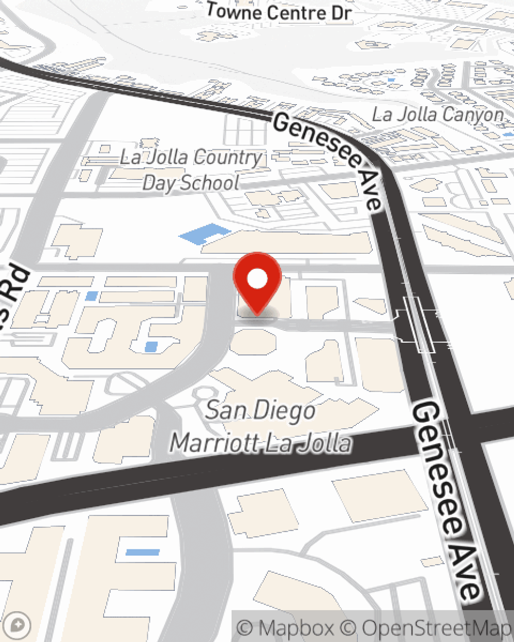 Map showing State Farm Agent Dave Scott's office at 8110 La Jolla Shores Drive, La Jolla, CA