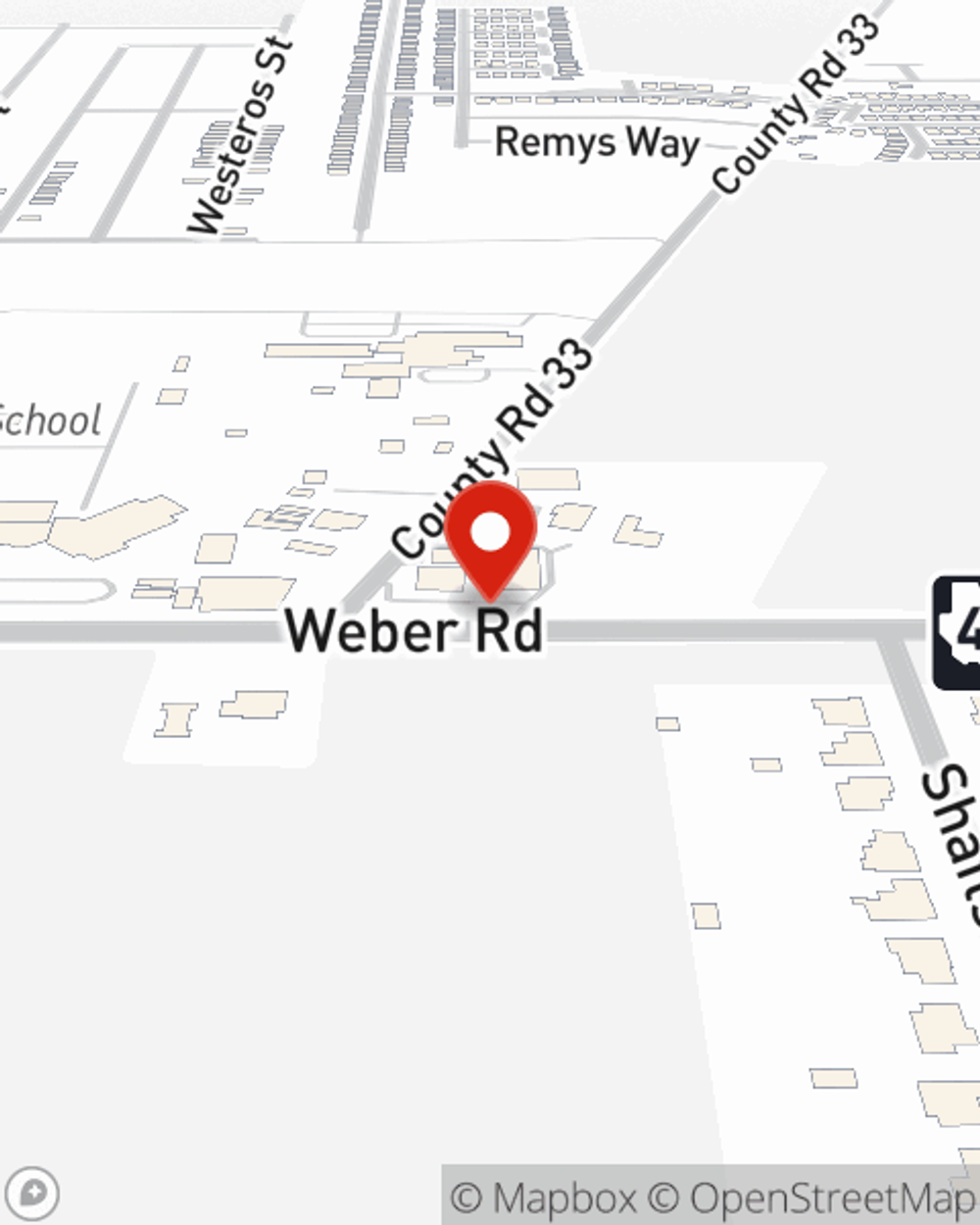 Map showing State Farm Agent Francisco Aguilar's office at 1290 FM 43, Suite B, Corpus Christi, TX