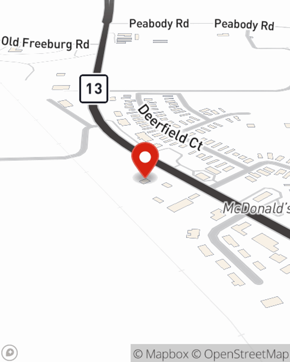 Map showing State Farm Agent Cassie Erschen's office at 807 N State Street Suite 100, Freeburg, IL