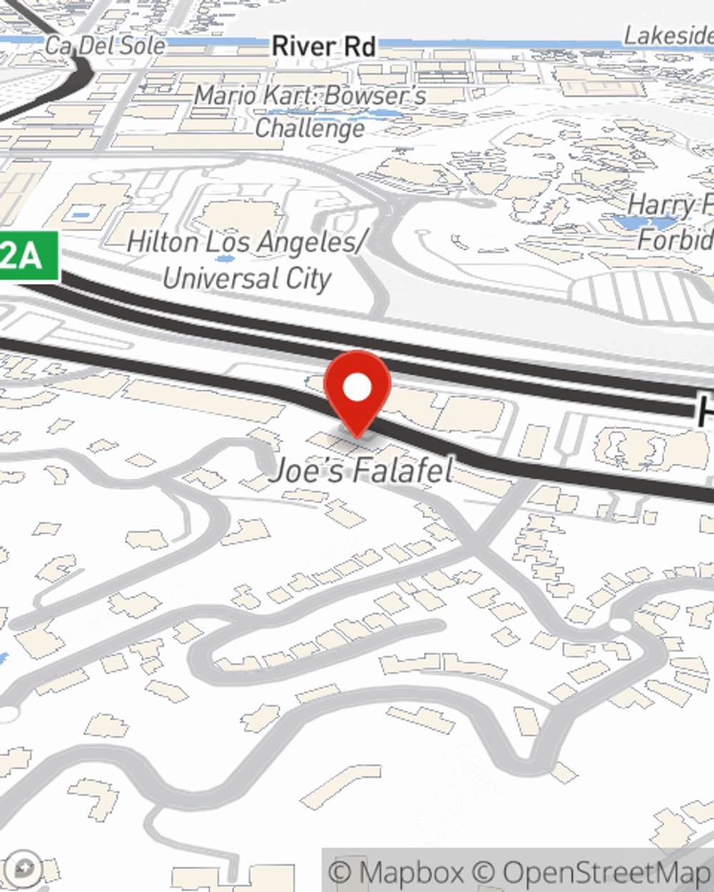 Map showing State Farm Agent Tony Garibyan's office at 3535 Cahuenga Blvd W STE 204, Los Angeles, CA