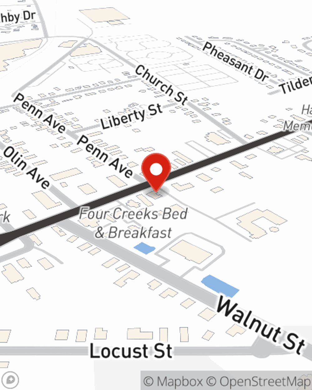 Map showing State Farm Agent Mike Hess's office at 183 Main Street E, Girard, PA