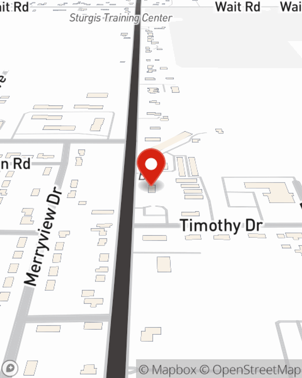 Map showing State Farm Agent Lyn Nash's office at 1125 N Nottawa St, Sturgis, MI