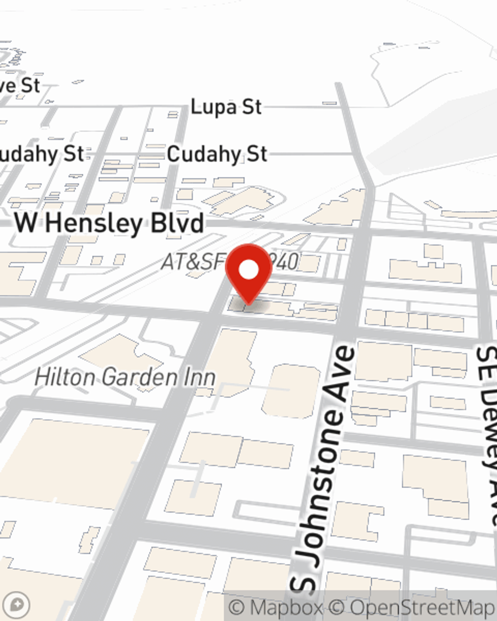 Map showing State Farm Agent Matt Spence's office at 124 SW Frank Phillips Blvd, Bartlesville, OK