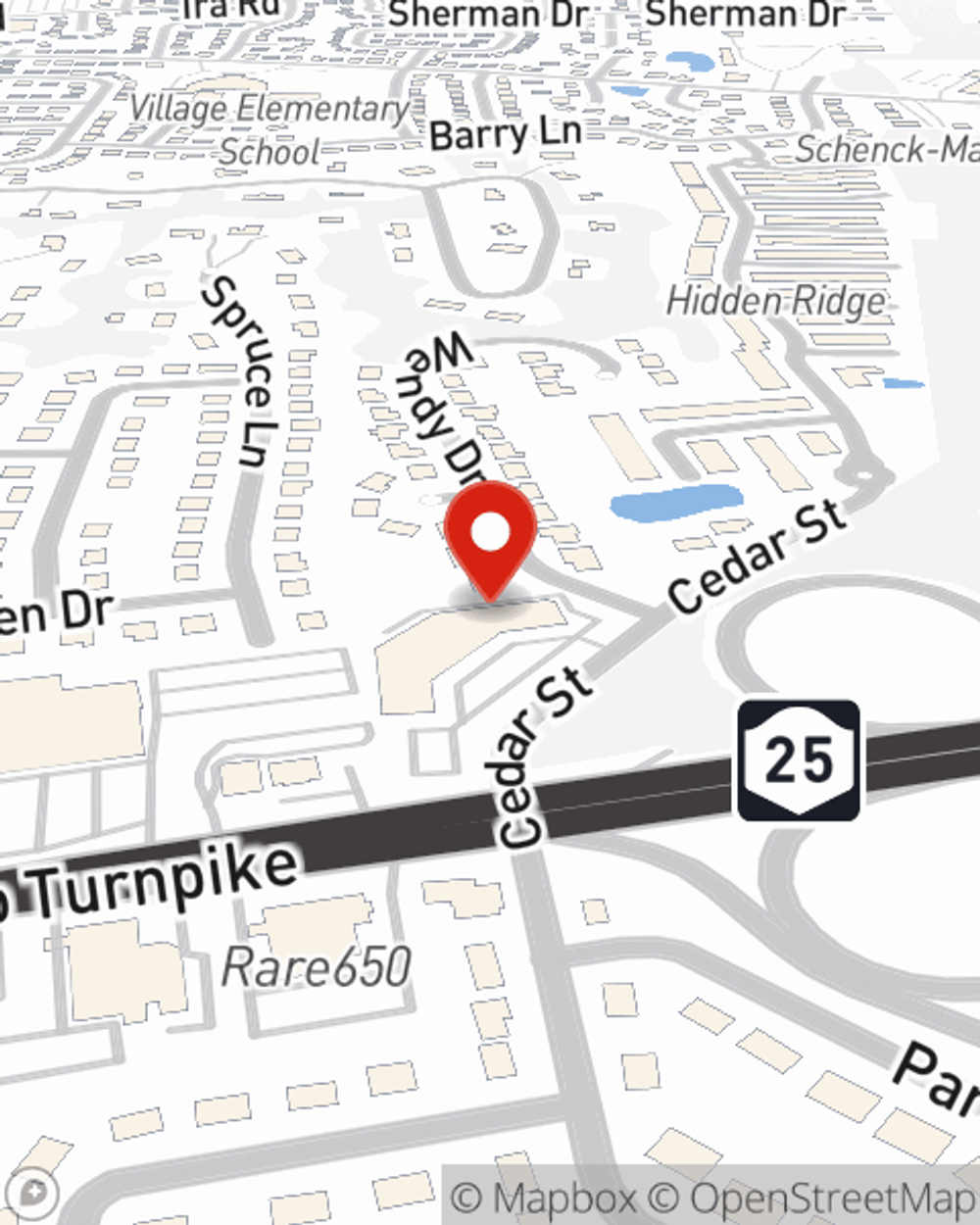 Map showing State Farm Agent Marcela Ruppert's office at 633 Jericho Tpke, Syosset, NY