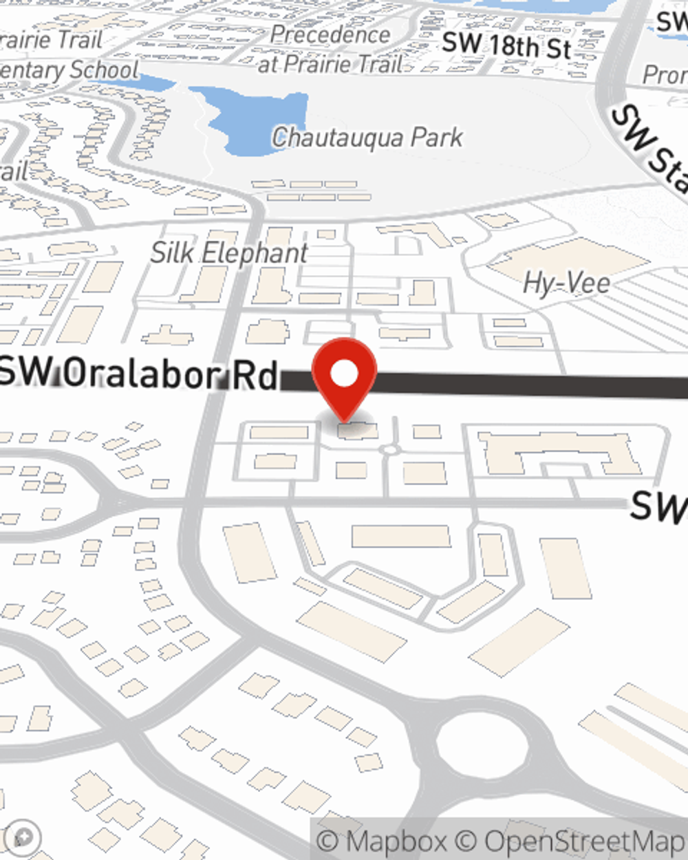 Map showing State Farm Agent Nate Sammler's office at 1850 SW White Birch Circle, Ankeny, IA