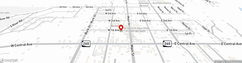 Map showing State Farm Agent Carin Rubin's office at 74 N Main St #1, Eagar, AZ