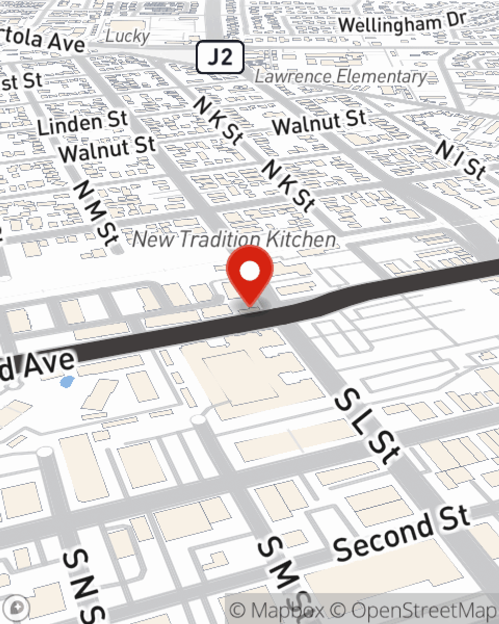 Map showing State Farm Agent Darren Normoyle's office at 1984 Railroad Ave, Livermore, CA