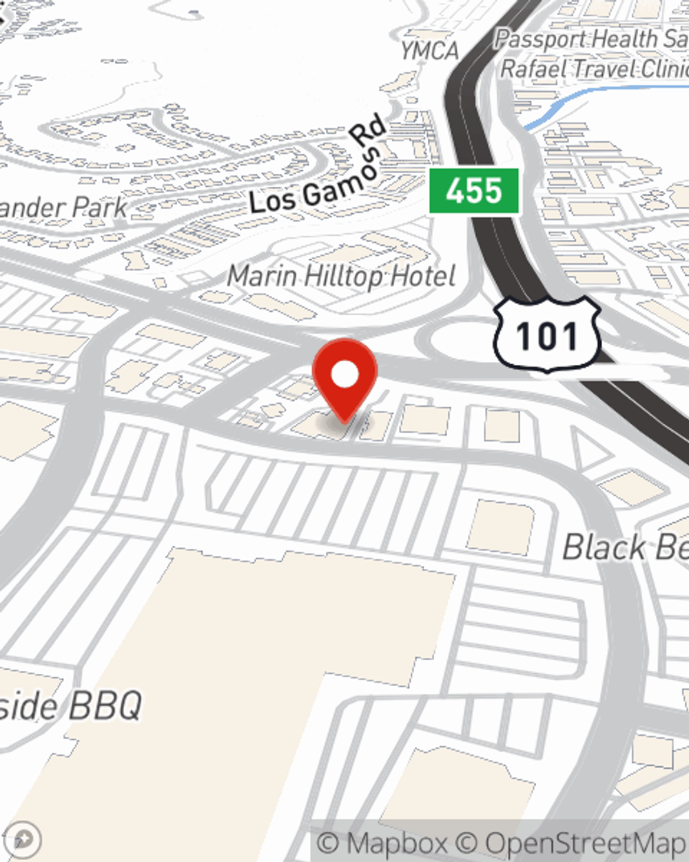 Map showing State Farm Agent Debra O'Farrell's office at 870 MARKET ST, SUITE 865, SAN FRANCISCO, CA