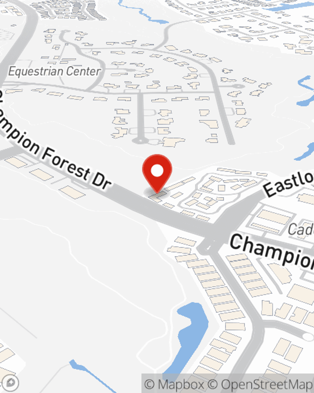 Map showing State Farm Agent Charlie Pierce's office at 21840 Northwest Frwy Suite A, Cypress, TX
