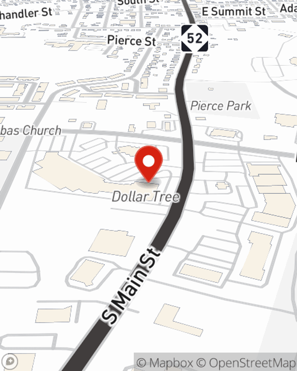 Map showing State Farm Agent John Avery's office at 1080 S Main Street Chelsea, MI