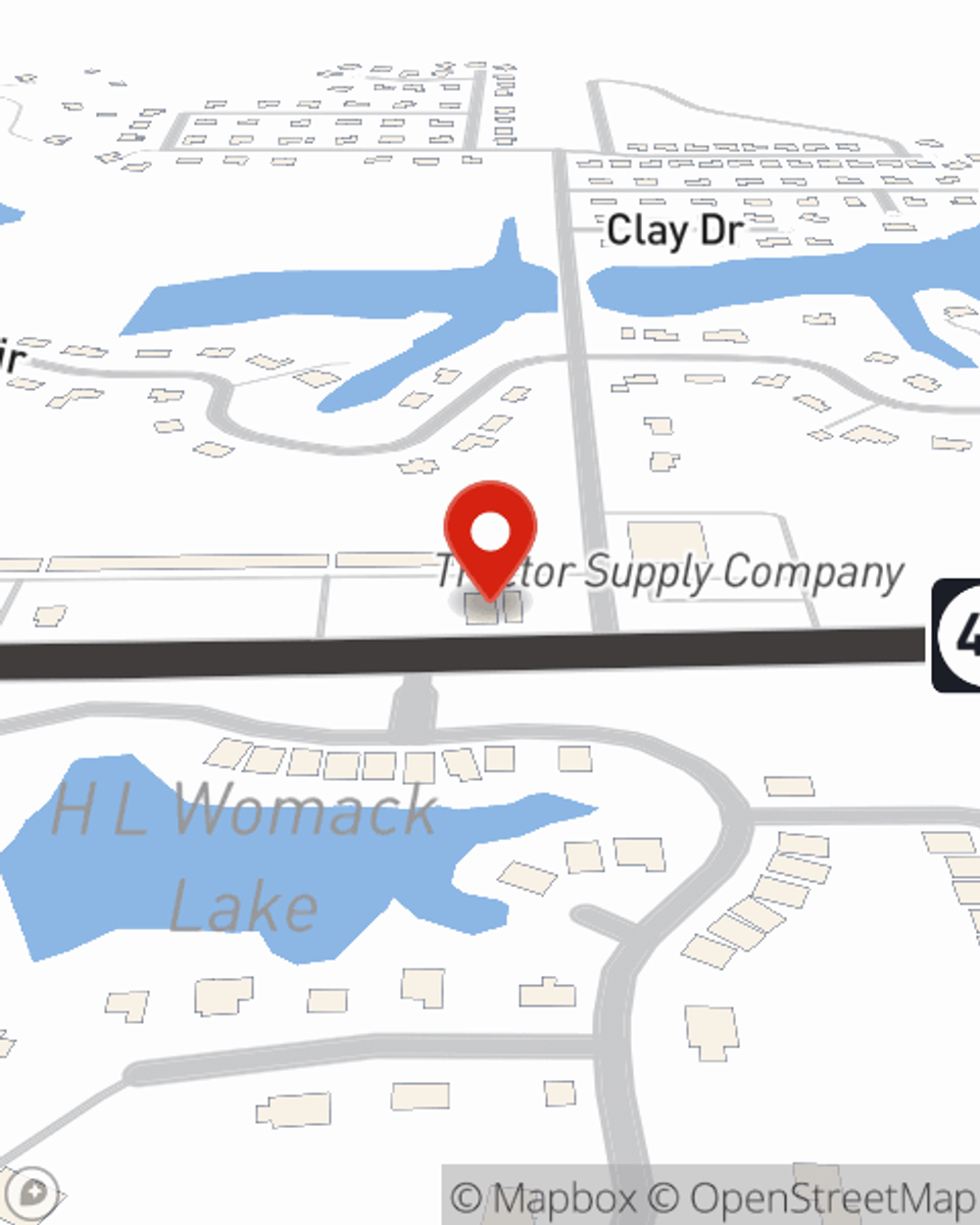 Map showing State Farm Agent Adam Patrick Jr's office at 1243 Hwy 42 Suite 10, Petal, MS