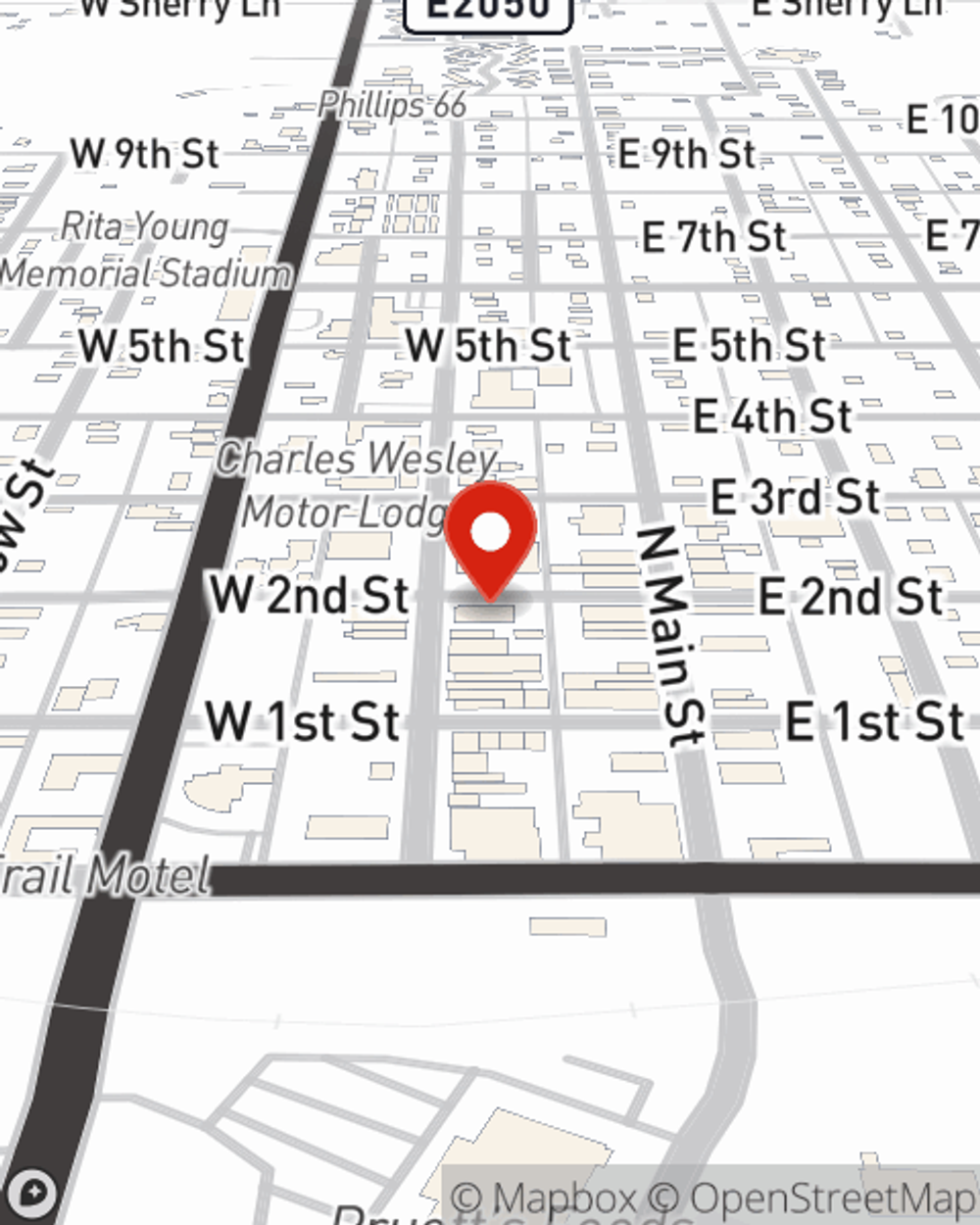 Map showing State Farm Agent's office