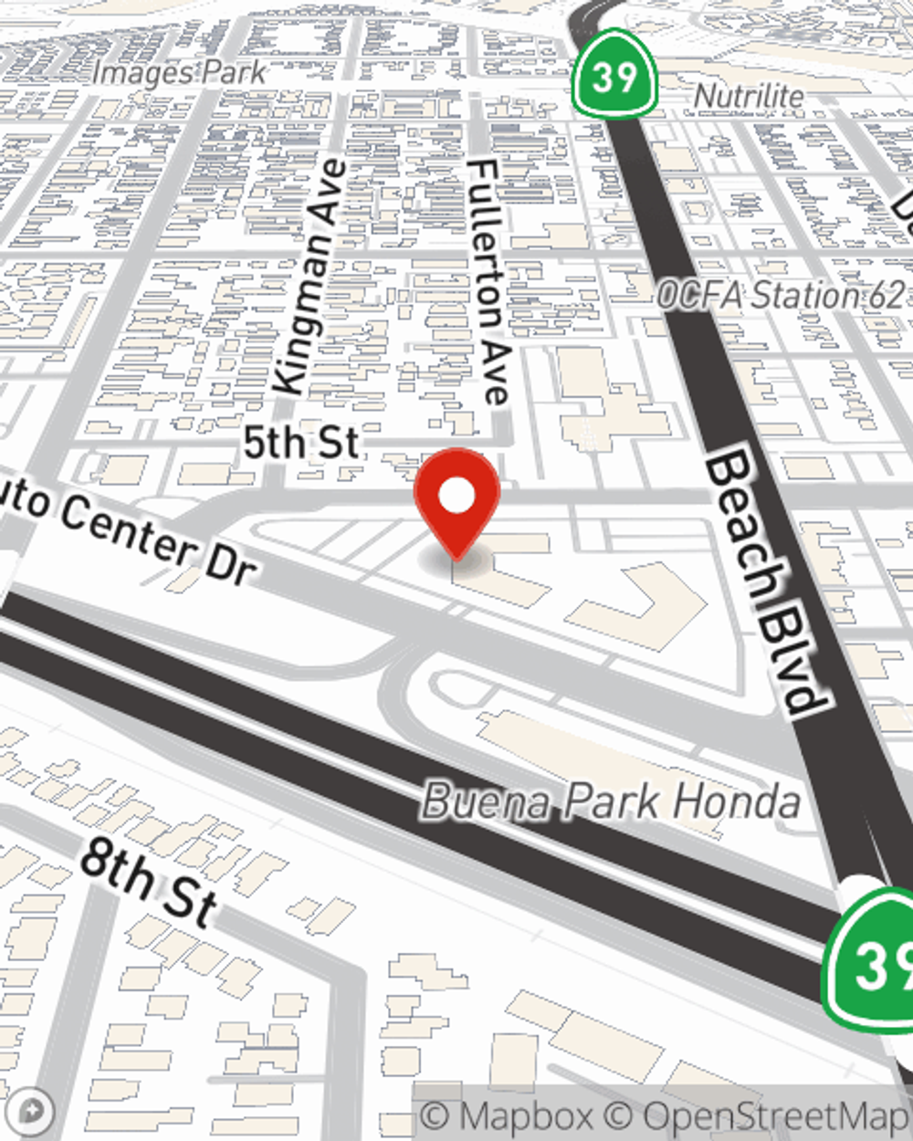 Map showing State Farm Agent's office