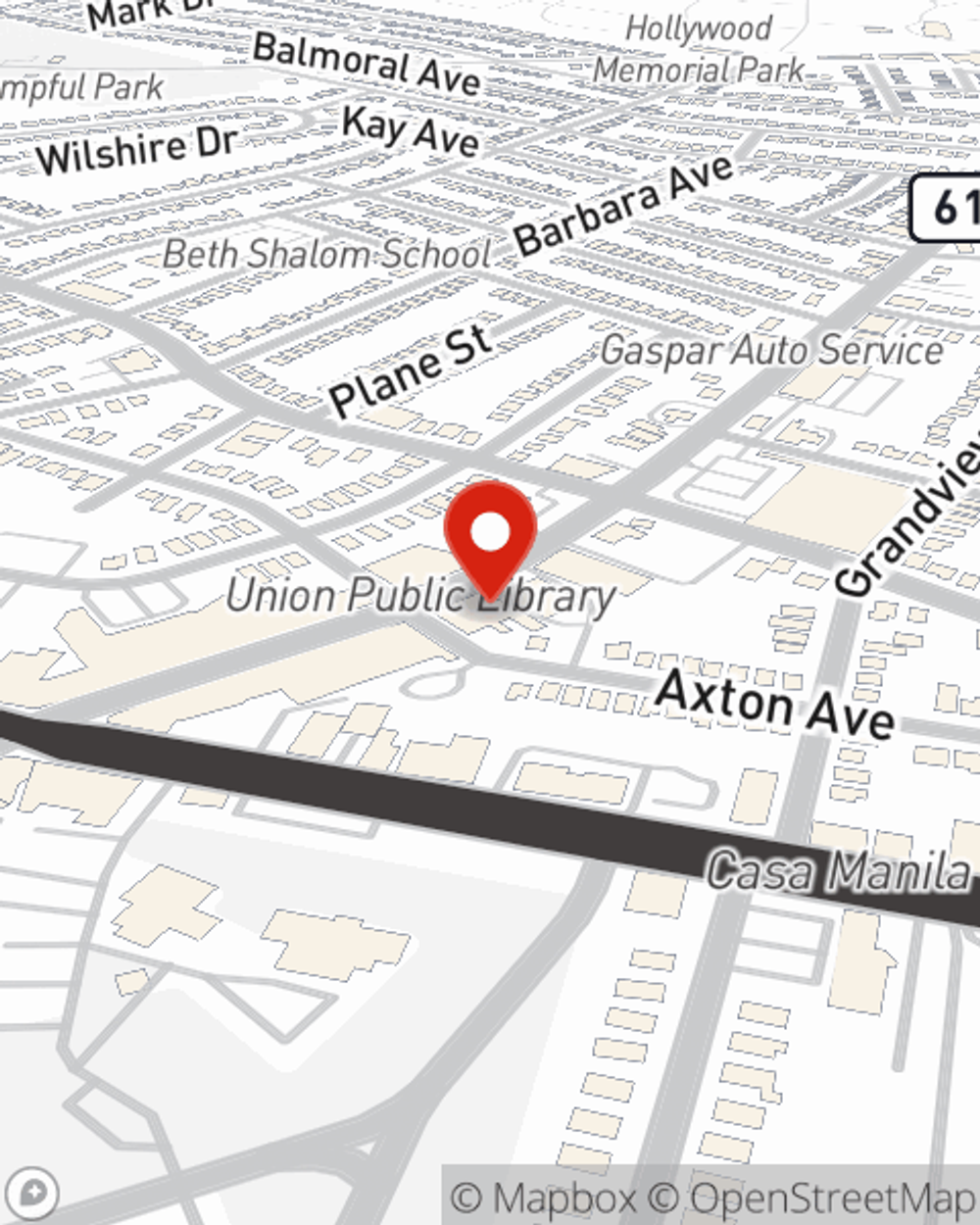 Map showing State Farm Agent Max Smirnov's office at 1051 Stuyvesant Avenue, Union, NJ