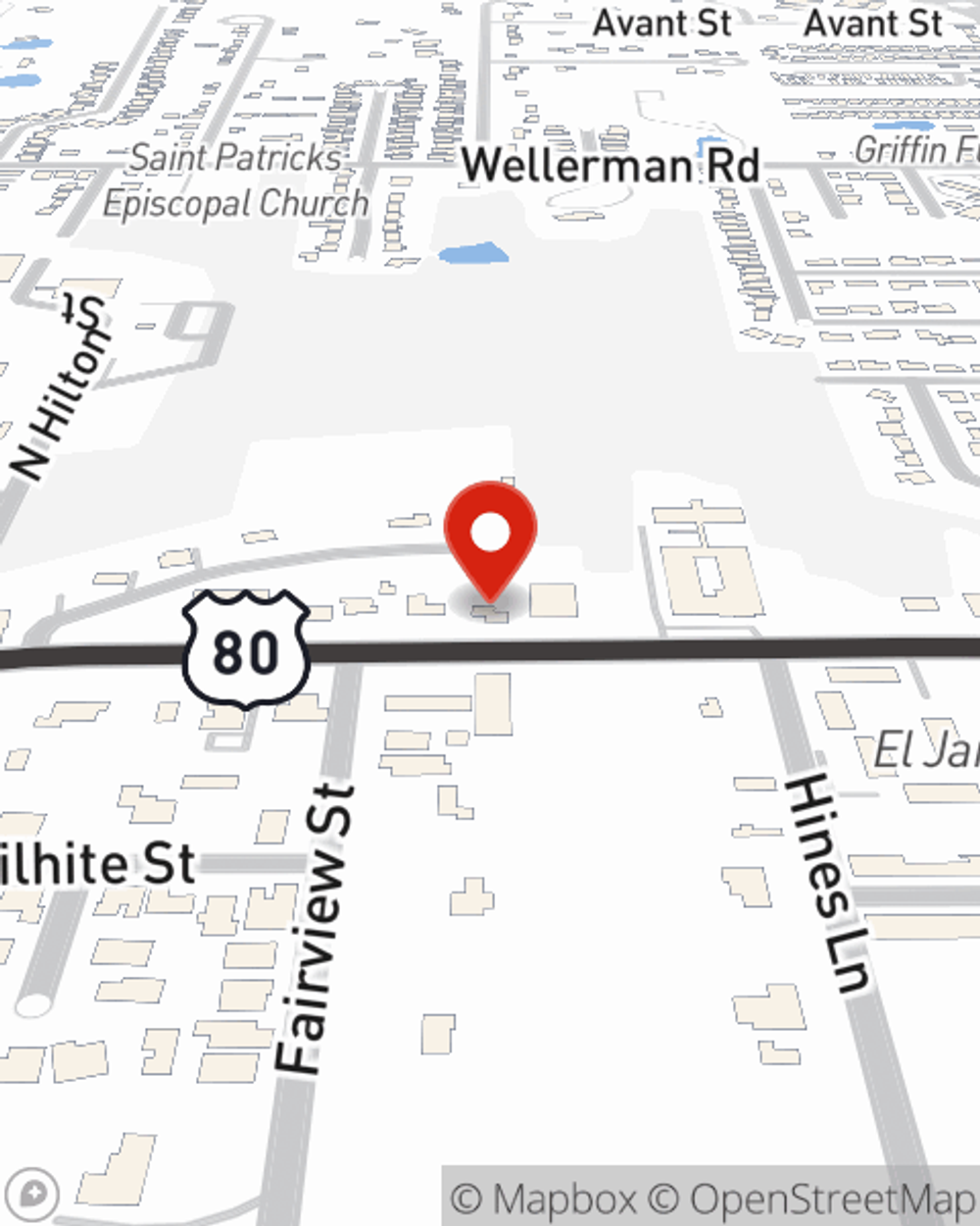 Map showing State Farm Agent Kim Duke's office at 3714 Cypress Street, West Monroe, LA