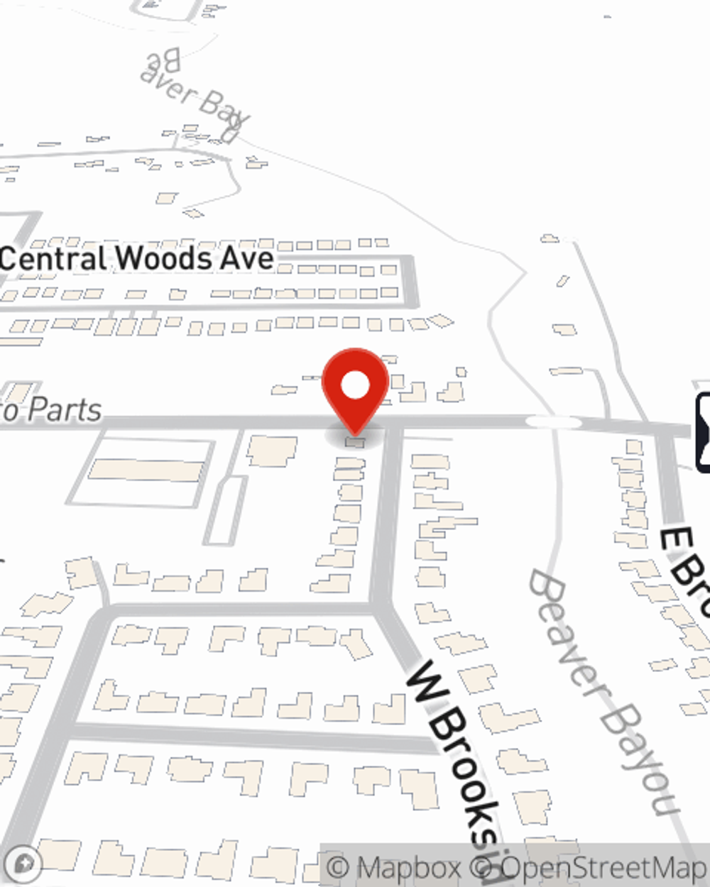 Map showing State Farm Agent Debbie Drury's office at 15050 Wax Road, Baton Rouge, LA
