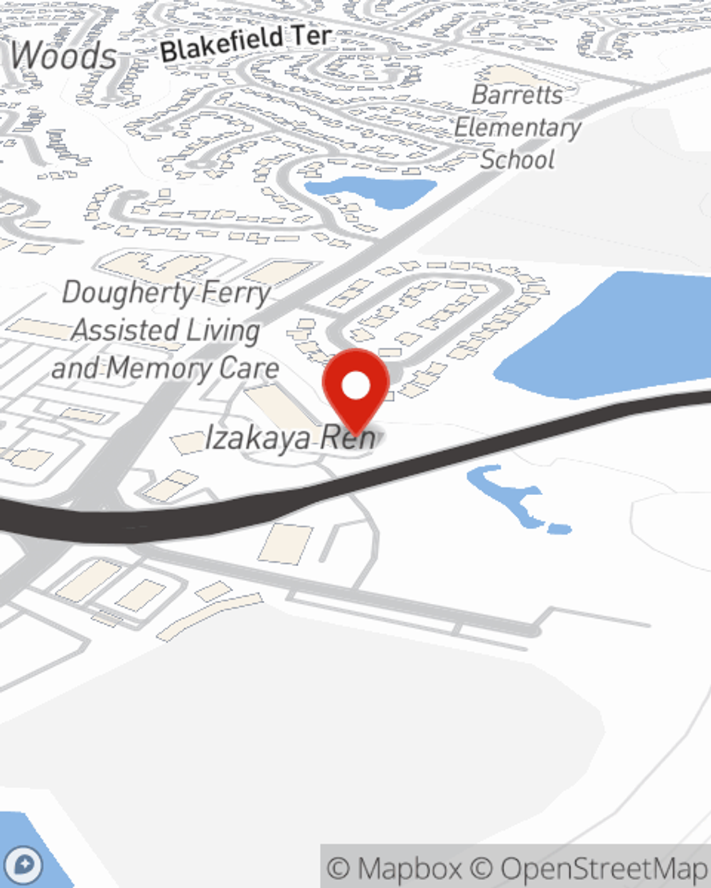 Map showing State Farm Agent's office
