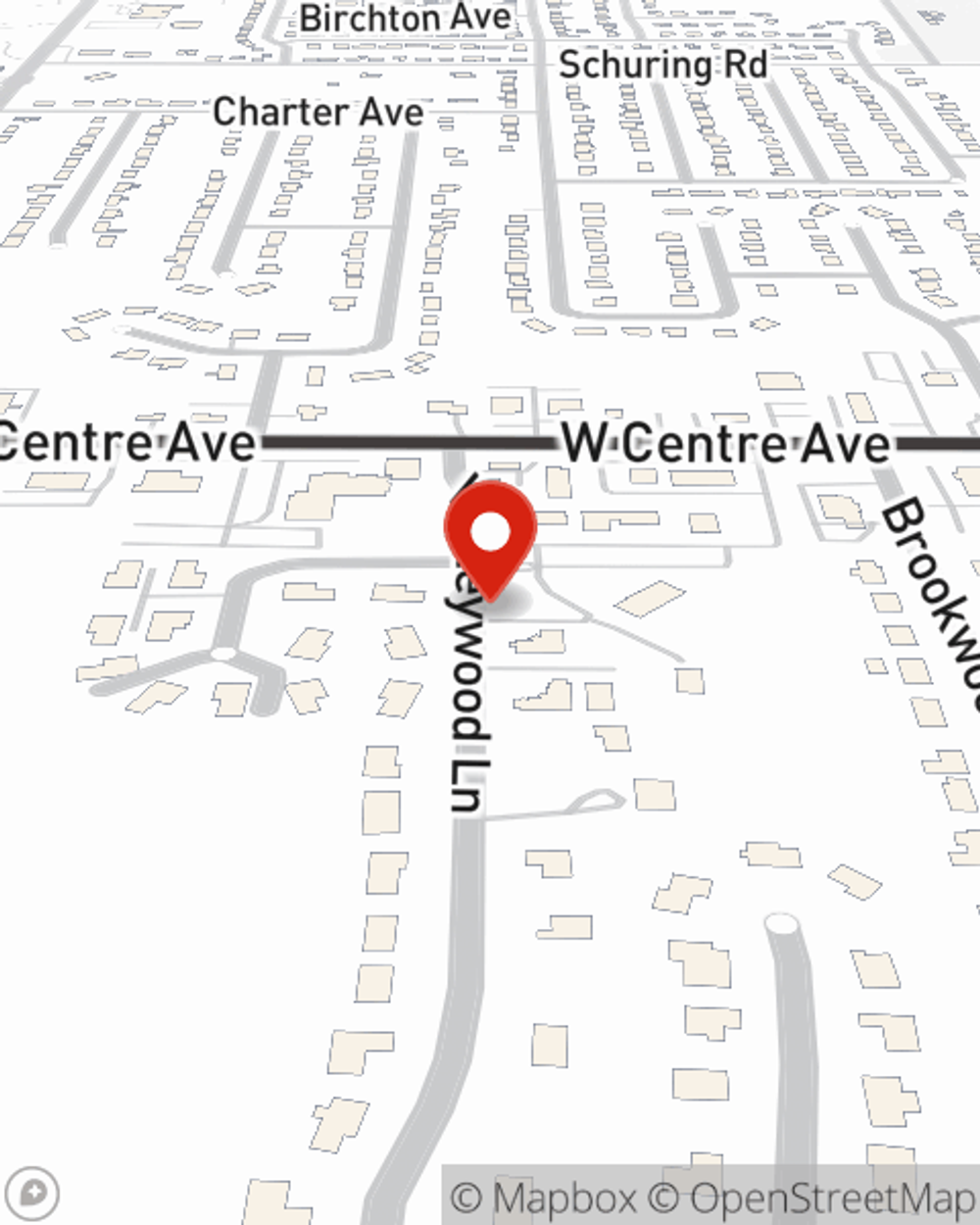 Map showing State Farm Agent Barry Dickinson's office at 8125 Valleywood Portage, MI