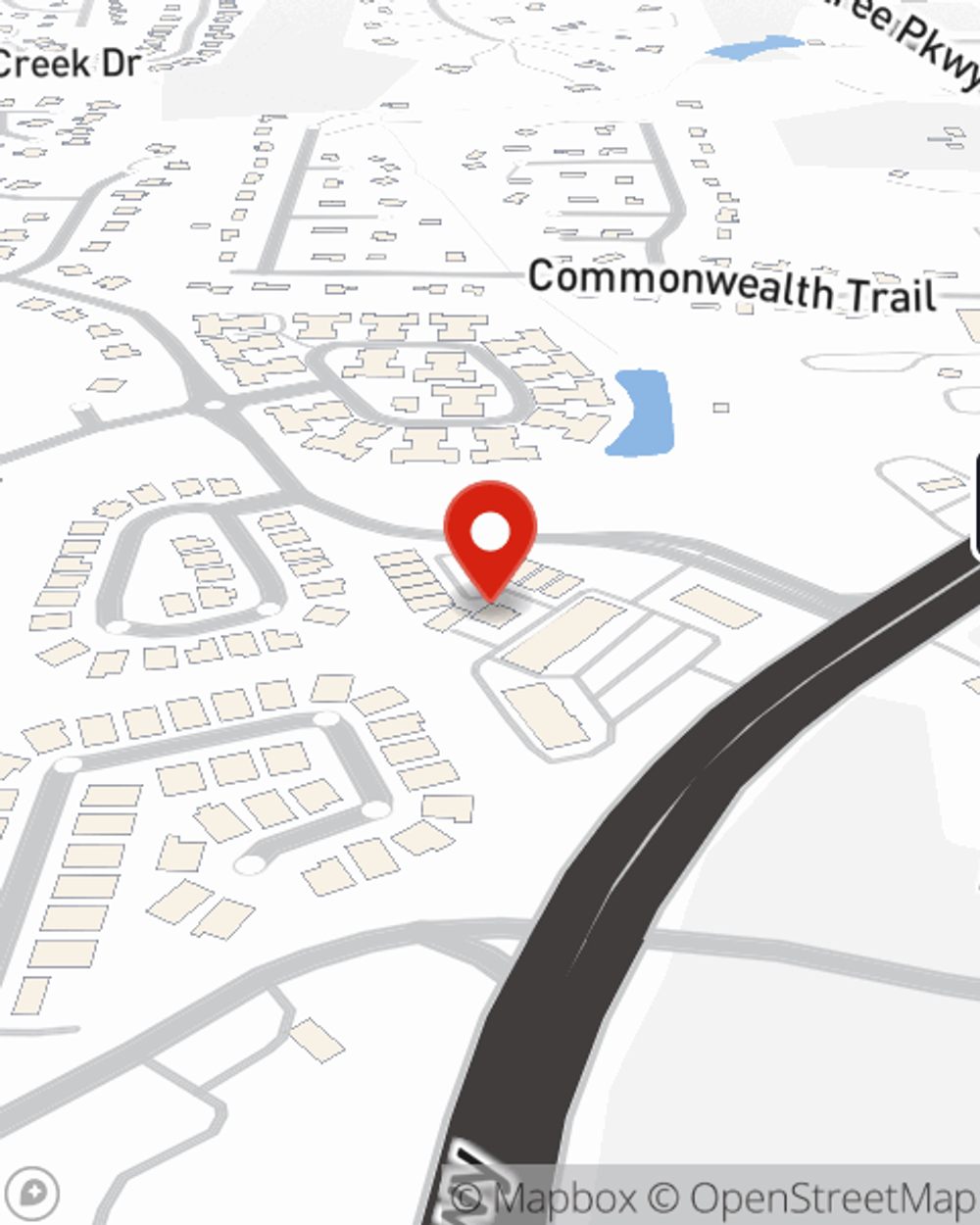 Map showing State Farm Agent Sean Johnsen's office at 1830 Peachtree Parkway Suite 110, Cumming, GA